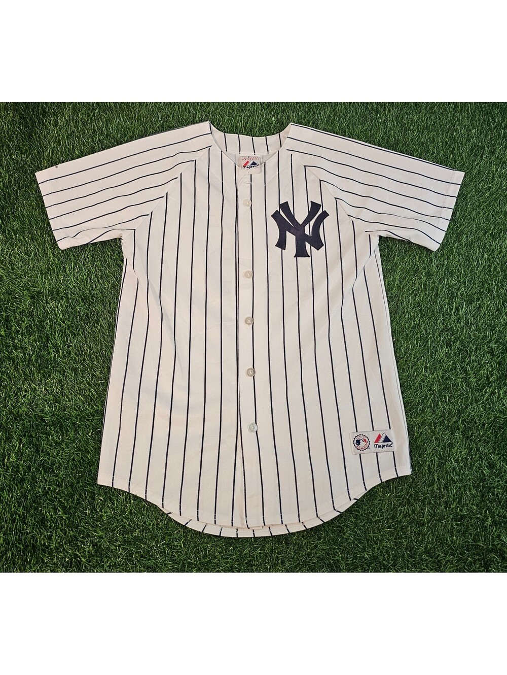 Majestic New York Yankees Boys' Pinstripe Baseball Jersey #25 Giambi